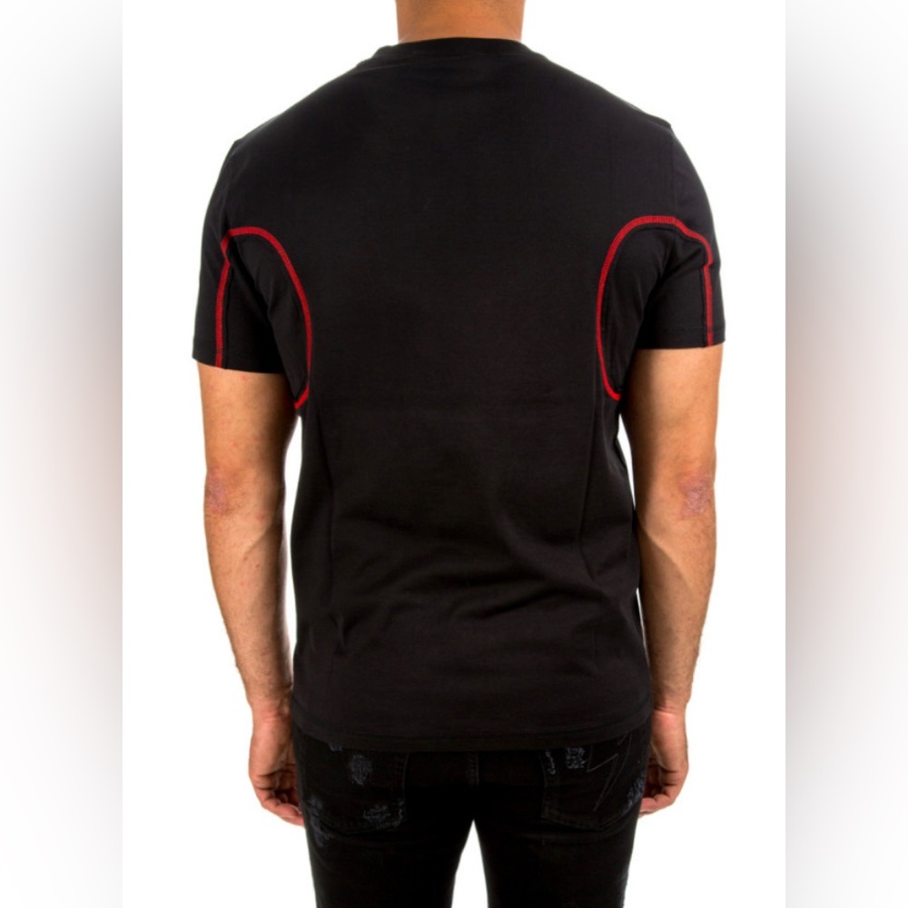 Givenchy Black Cotton Gemini Faces Print T-Shirt Sz XL - Picture 4 of 8